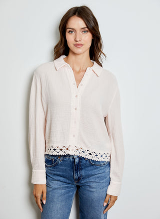 Gauze/Lace Shirt