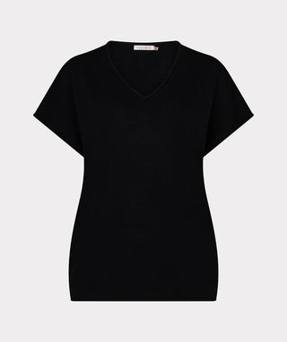 V-Neck Sweater Knit Top