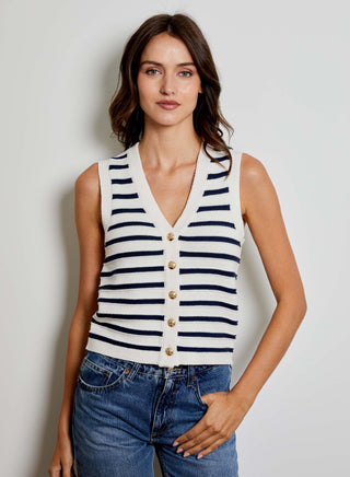 Striped VNeck Tank