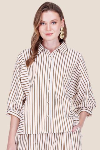 Stripe Batwing Blouse
