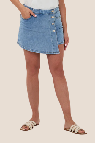 Denim Skort