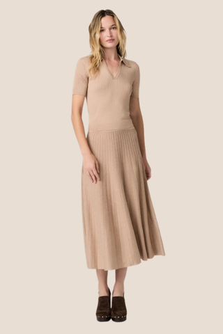 Una Top - Beige Marl