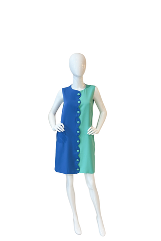 Scallop Contrast Dress