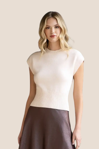 Sleeveless Sweater Top