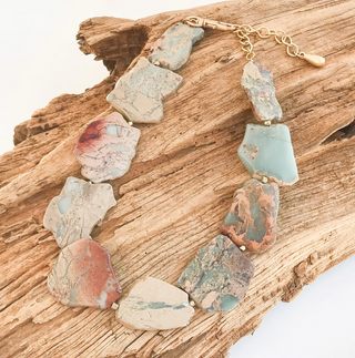 Gemstone Slab 18" Necklace