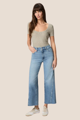 Anessa W/ Twisted Outseam Panel + Raw Hem - Explorer