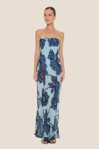 Floral Tube Maxi Dress