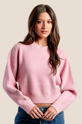 Carrara Solid Blush Sweater