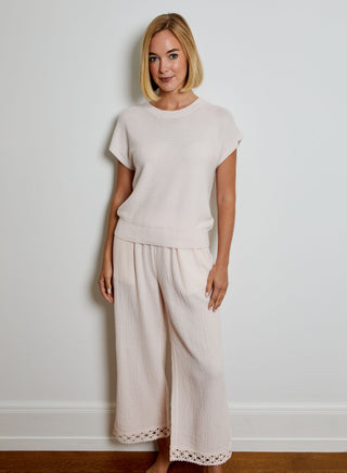 Gauze/Lace Pant