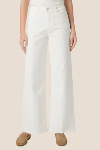 Anessa 31" w/Raw Hem - Tonal Ecru