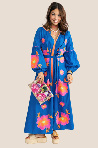 Florida Floral in Blue