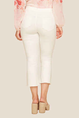Creme Denim Pant