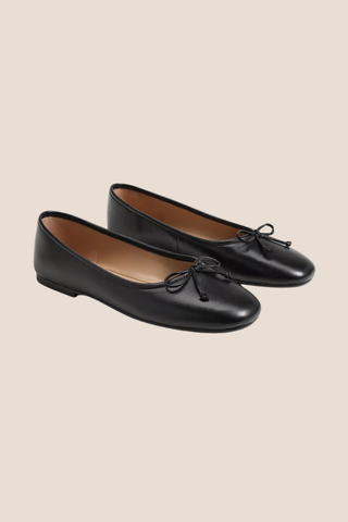Alie Leather Black Flat