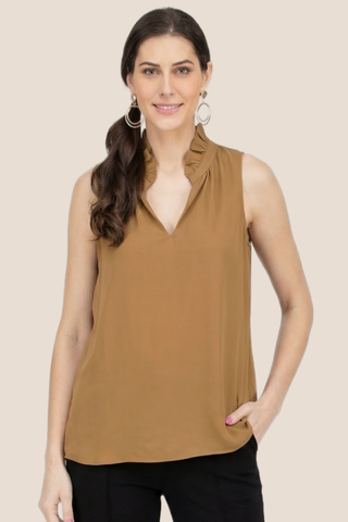 Ruffles Neck Shell