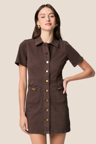 Clementine Dress - Rich Chocolate