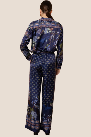 Button Up Navy Top