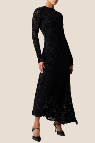 Winnie Velvet Floral Maxi Dress