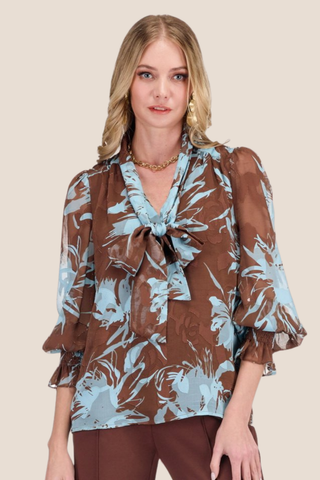 Petals Tie Front Top