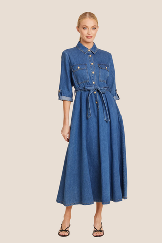 Denim Long Dress