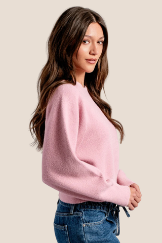 Carrara Solid Blush Sweater
