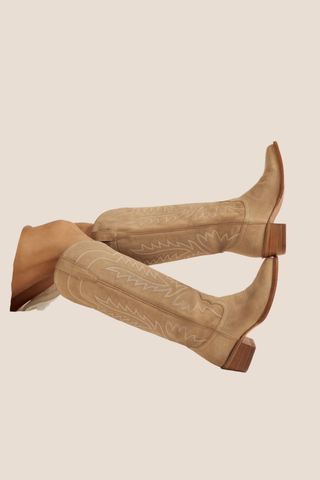 The Abby Driftwood Suede