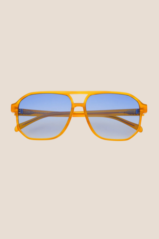 Billie Unisex Aviator Sunglasses - Light Brown