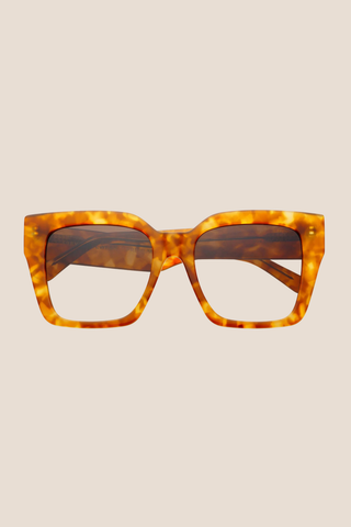 Bon Chic Acetate Oversized Square Sunglasses - Brown