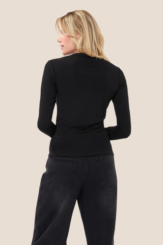 Long Sleeve Black Top