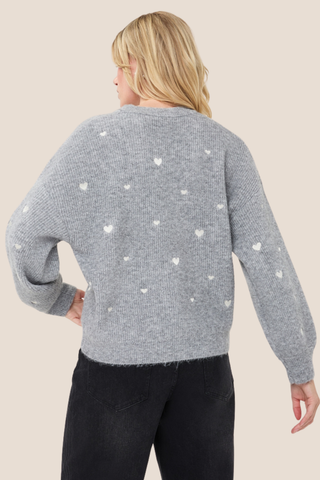 Grey Sweater Hearts