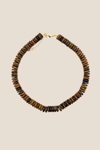 Chunky Tiger's Eye Brown Necklace