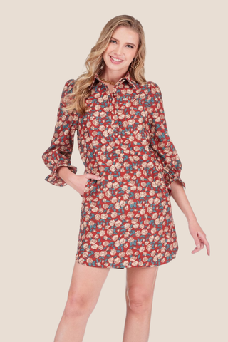 Placket Collar Dress