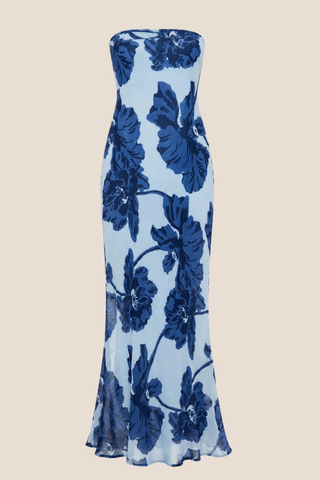 Floral Tube Maxi Dress