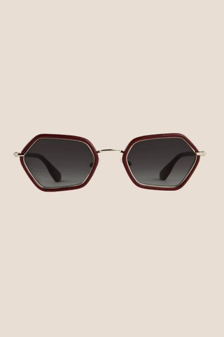 Sukie | 12k + Burgundy Leather - 12k + Burgundy Leather