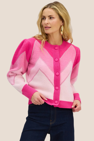 Fuzzy Chevron Sweater