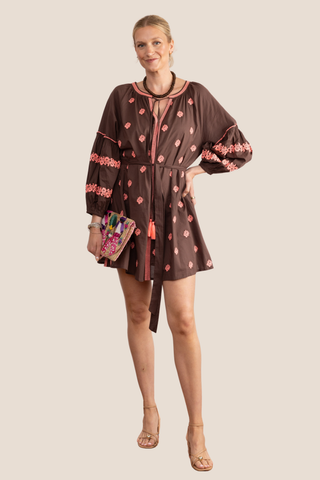 Paige Brown/Pink Short Dress