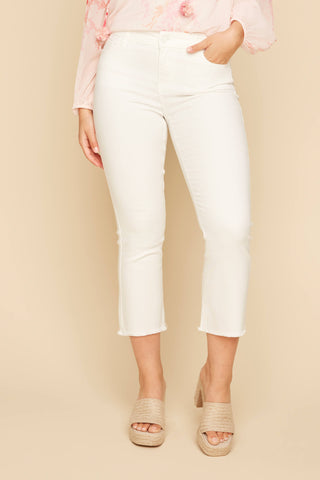 Creme Denim Pant