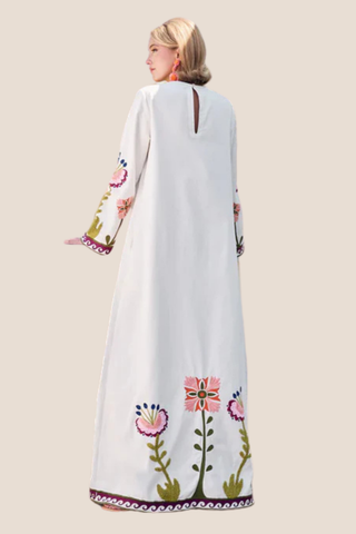 Floral Embroidered Kaftan