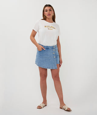 Denim Skort