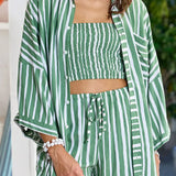 Sawyer Shorts in Palm Stripe