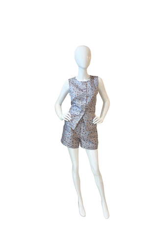 Veronica Short - Leopard Jacquard