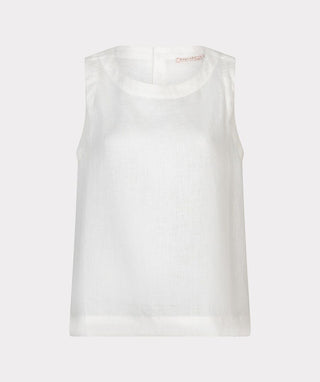 Sleeveless Linen Top