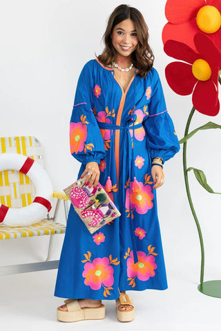 Florida Floral in Blue