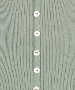 Sleeveless Soft Green Knit Tank